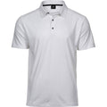 Weiß - Front - Tee Jays Herren Luxus Sport Polo Shirt