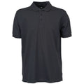 Dunkelgrau - Front - Tee Jays Herren Luxus Sport Polo Shirt