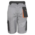 Schwarz-Grau-Orange - Back - Result Herren Work-Guard Lite Shorts