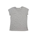 Grau meliert - Front - Mantis Damen T-Shirt Rollärmel