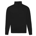 Schwarz - Front - Russell - "Authentic" Sweatshirt mit kurzem Reißverschluss für Herren