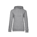 Grau meliert - Front - B&C - Queen Kapuzenpullover für Damen