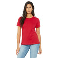 Rot - Back - Bella + Canvas Damen T-Shirt Jersey Kurzarm