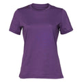 Königliches Lila - Front - Bella + Canvas Damen T-Shirt Jersey Kurzarm