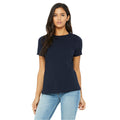 Marineblau - Back - Bella + Canvas Damen T-Shirt Jersey Kurzarm