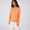 Hellorange - Back - B&C Damen Sweatshirt mit angesetztem Ärmeln