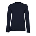 Marineblau - Front - B&C Damen Sweatshirt mit angesetztem Ärmeln