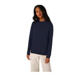 Marineblau - Side - B&C Damen Sweatshirt mit angesetztem Ärmeln