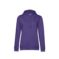 Kräftiges Violett - Front - B&C - Kapuzenpullover Baumwolle aus biologischem Anbau für Damen