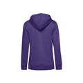 Kräftiges Violett - Back - B&C - Kapuzenpullover Baumwolle aus biologischem Anbau für Damen