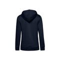 Marineblau - Back - B&C - Kapuzenpullover Baumwolle aus biologischem Anbau für Damen