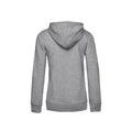 Grau meliert - Back - B&C - Kapuzenpullover, Baumwolle aus biologischem Anbau für Damen