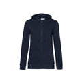 Marineblau - Front - B&C - Kapuzenpullover, Baumwolle aus biologischem Anbau für Damen