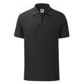 Schwarz - Front - Fruit of the Loom - Poloshirt für Herren