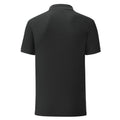 Schwarz - Back - Fruit of the Loom - Poloshirt für Herren