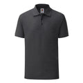 Grau meliert - Front - Fruit of the Loom - Poloshirt für Herren