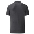 Grau meliert - Back - Fruit of the Loom - Poloshirt für Herren