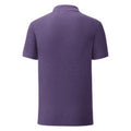 Violett Meliert - Back - Fruit of the Loom - "Iconic" Poloshirt für Herren