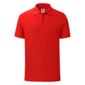 Rot - Front - Fruit of the Loom - "Iconic" Poloshirt für Herren