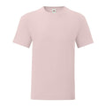 Blassrosa - Front - Fruit of the Loom - "Iconic 150" T-Shirt für Herren