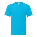 Azure Blau - Front - Fruit of the Loom - "Iconic 150" T-Shirt für Herren