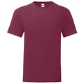 Burgunder - Front - Fruit of the Loom - "Iconic 150" T-Shirt für Herren