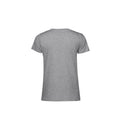 Grau meliert - Back - B&C Damen T-Shirt E150 Organik Kurzarm