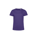 Violett - Front - B&C Damen T-Shirt E150 Organik Kurzarm