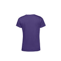 Violett - Back - B&C Damen T-Shirt E150 Organik Kurzarm