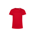 Rot - Front - B&C Damen T-Shirt E150 Organik Kurzarm