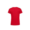 Rot - Back - B&C Damen T-Shirt E150 Organik Kurzarm
