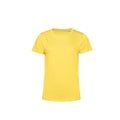 Gelb - Front - B&C Damen T-Shirt E150 Organik Kurzarm