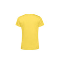 Gelb - Back - B&C Damen T-Shirt E150 Organik Kurzarm