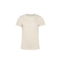 Naturweiß - Front - B&C Damen T-Shirt E150 Organik Kurzarm