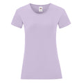 Sanfter Lavendel - Front - Fruit of the Loom - "Iconic 150" T-Shirt für Damen