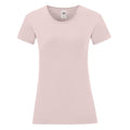 Blassrosa - Front - Fruit of the Loom - "Iconic 150" T-Shirt für Damen