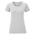 Grau meliert - Front - Fruit of the Loom - "Iconic 150" T-Shirt für Damen