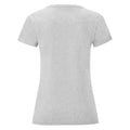 Grau meliert - Back - Fruit of the Loom - "Iconic 150" T-Shirt für Damen