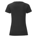 Schwarz - Back - Fruit of the Loom - "Iconic 150" T-Shirt für Damen