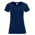 Marineblau - Front - Fruit of the Loom - "Iconic 150" T-Shirt für Damen