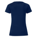 Marineblau - Back - Fruit of the Loom - "Iconic 150" T-Shirt für Damen