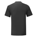 Schwarz - Back - Fruit of the Loom - "Iconic 150" T-Shirt V-Ausschnitt für Herren