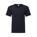 Dunkles Marineblau - Front - Fruit of the Loom - "Iconic 150" T-Shirt V-Ausschnitt für Herren