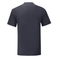 Dunkles Marineblau - Back - Fruit of the Loom - "Iconic 150" T-Shirt V-Ausschnitt für Herren