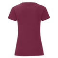 Burgunder - Back - Fruit of the Loom - "Iconic" T-Shirt für Damen