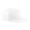 Weiß - Front - Beechfield - Snapback Mütze Rapper