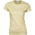 Sand - Front - Gildan Damen Soft Style Kurzarm T-Shirt