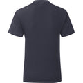 Marineblau - Back - Fruit of the Loom - "Iconic 150" T-Shirt für Herren