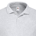 Grau meliert - Back - Fruit of the Loom - "Original" Poloshirt für Herren