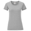 Athletic Grau - Front - Fruit of the Loom - "Iconic" T-Shirt für Damen